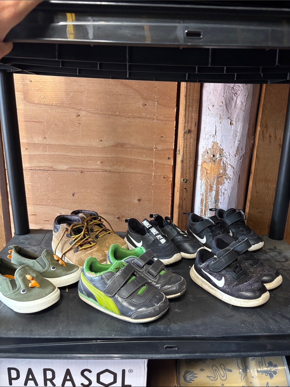 6 pairs of boys shoes